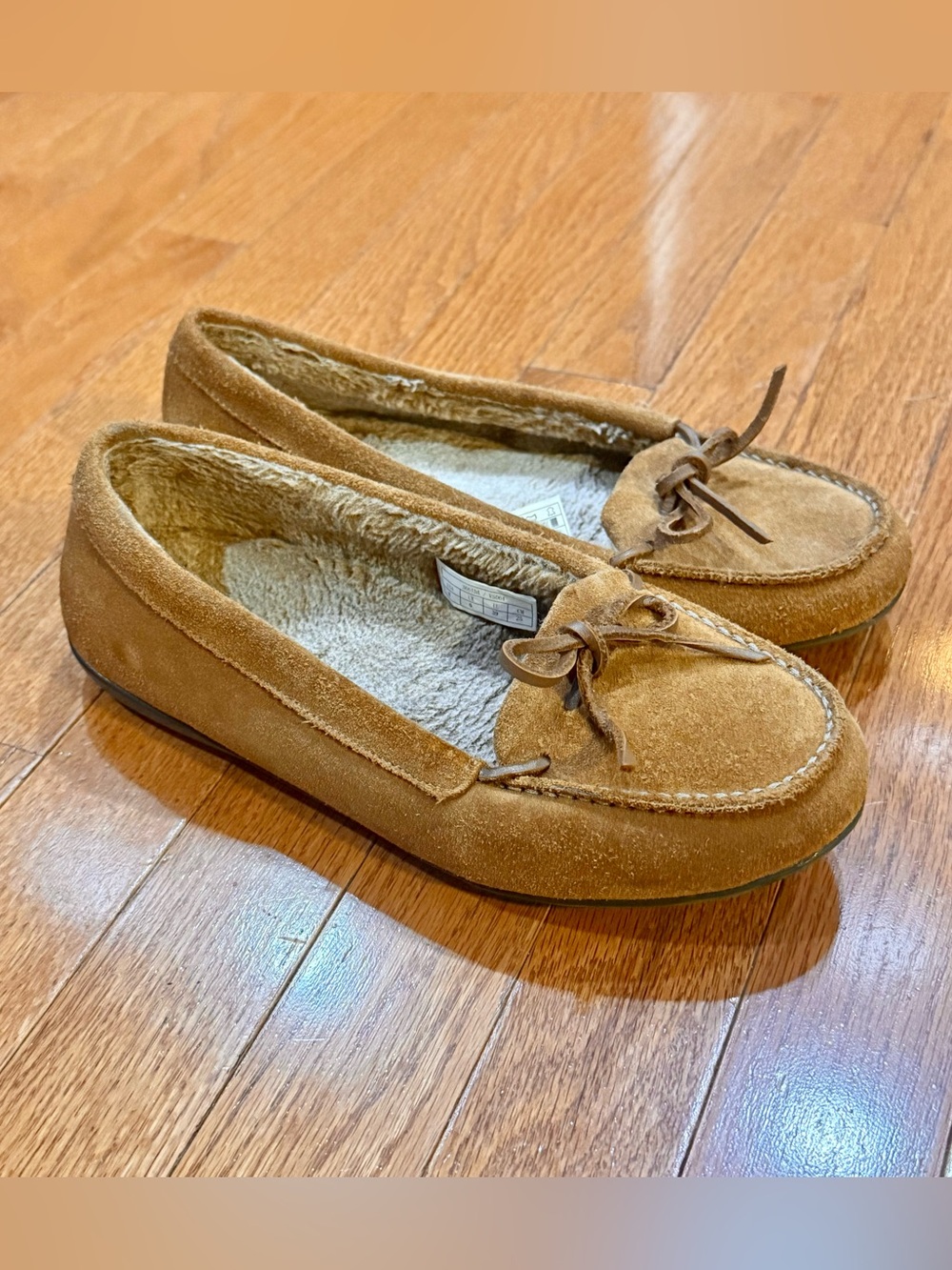 Vionic Women’s 8 Cozy Ida Slippers Suede Moccasins Orthotic Arch Support Lined